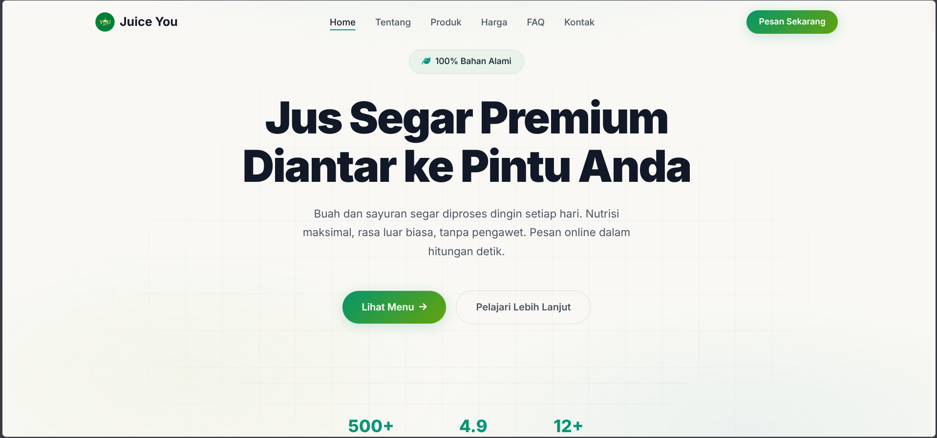 Juice You website